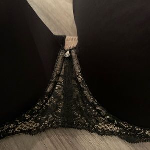 Torrid strapless bra plus size black lace 44d EUC